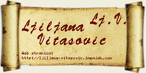 Ljiljana Vitasović vizit kartica